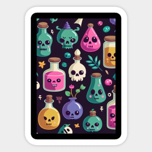 Kawaii Skulls & Potions Sticker